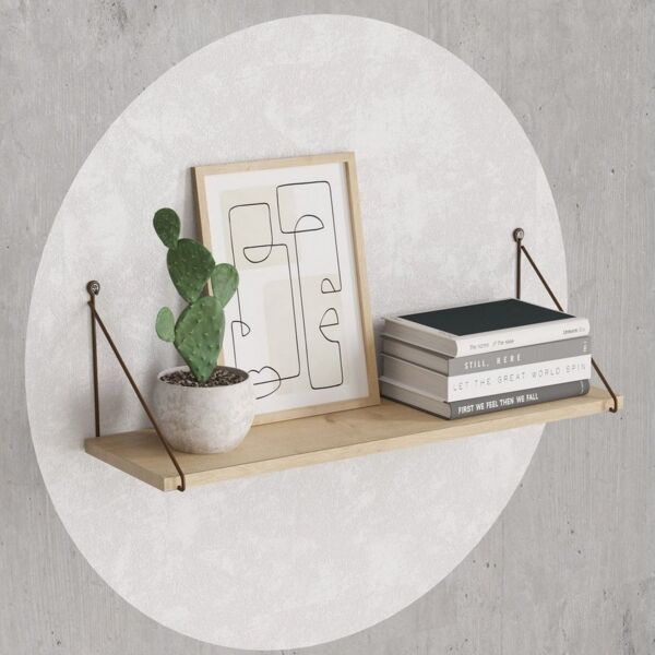 Skye Decor Wandregal 100% MELAMINE COATED PARTICLE BOARD, 20 cm x 20 cm x 72 cm M1610