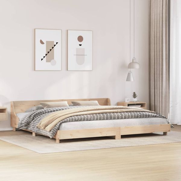 vidaXL Massivholzbett ohne Matratze 200x200 cm Kiefer 3302267