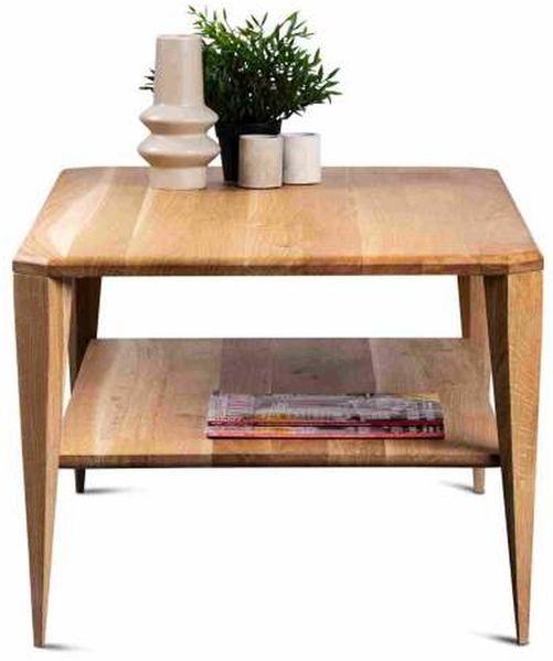 Couchtisch >Bell 2< in Wildeiche, Massivholz - 100x45x60cm (BxHxT) Bild 6