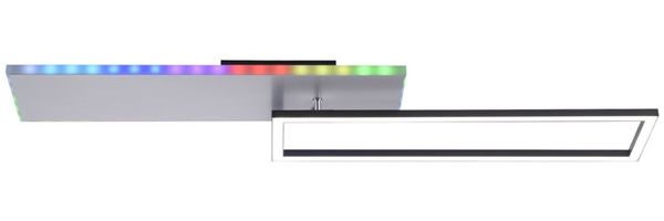 LED Deckenleuchte, stahl, dimmbar Fernbedienung RGB LED, L 91 cm