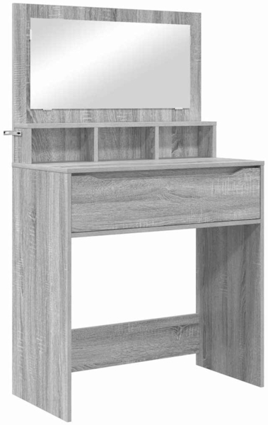 vidaXL Schlafzimmer-Frisiertische Graues Sonoma 80 x 39,6 x 135 cm 888983 Bild 1