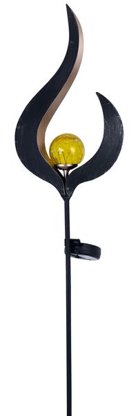 LED Solarleuchte, IP44, Erdspieß, Flammenoptik, H 90cm
