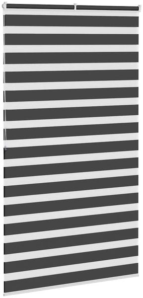 vidaXL Doppelrollo Schwarz 125x200 cm Stoffbreite 120,9 cm Polyester 4014266 Bild 4