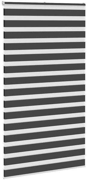 vidaXL Doppelrollo Schwarz 125x200 cm Stoffbreite 120,9 cm Polyester 4014266 Bild 3