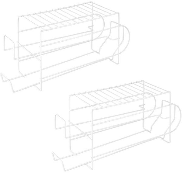 Dosenregal Kühlschrankorganizer 2er Set mDesign für 12 Dosen 45 cm Metall Regal
