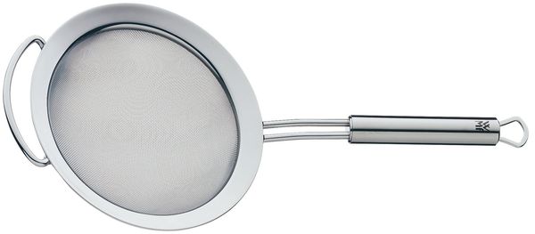 WMF Profi Plus Küchensieb 16 cm, mit Drahtgeflecht, Cromargan Edelstahl teilmattiert, Puderzuckersieb, spülmaschinengeeignet