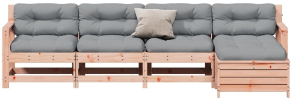 vidaXL 5-tlg. Garten-Lounge-Set mit Kissen Massivholz Douglasie 3250858 Bild 2