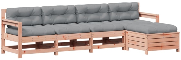 vidaXL 5-tlg. Garten-Lounge-Set mit Kissen Massivholz Douglasie 3250858 Bild 1