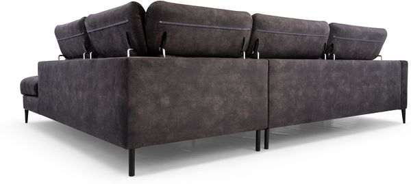 AX LIVING Sofa Dunkelgrau Jolandi Couch L Form Ecksofa 300 cm breit R Bild 6