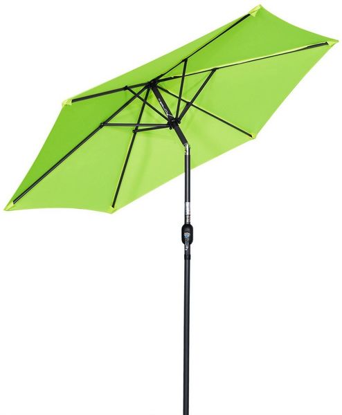 Angel Living Sonnenschirm Ø 270 cm, UV-Schutz 50+, Rund, Stahl und Polyester, 6 Stabile Rippen,Neigefunktion,Abnehmbares waschbares Verdeck
