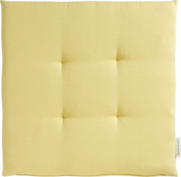 TOM TAILOR Stuhlkissen DOVE CHAIRPAD Outdoor Sitzkissen, 40 x 40 cm in Gelb