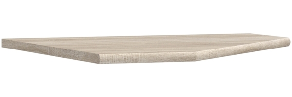 Eckverbindungsplatte >Tempra 2< in Sonoma Eiche - 72x2,2x72cm (BxHxT)