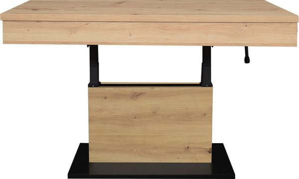 Mäusbacher Couchtisch LIFT - Wohnzimmer in Asteiche-Vulkanschwarz