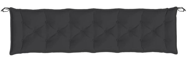 vidaXL Gartenbank-Auflagen 2 Stk. Schwarz 200x50x7 cm Oxford-Gewebe 361742 Bild 5