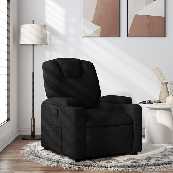 vidaXL Relaxsessel Schwarzer Stoff 3205510