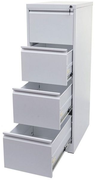 MCW Aktenschrank MCW-H16 4x Schubladen mit Vollauszug, abschließbar mit 2 Schlüsseln