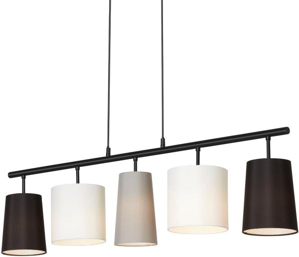 Briloner Leuchten Pendelleuchte 4009055 SHADES, ohne Leuchtmittel, Warmweiß, Hängelampe, 96x120cm, Grau-Schwarz-Weiß, max. 40W, E14, Esszimmer