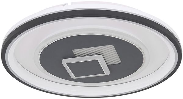 Deckenleuchte, dimmbar, Fernbedienung, LED, weiß, D 50 cm