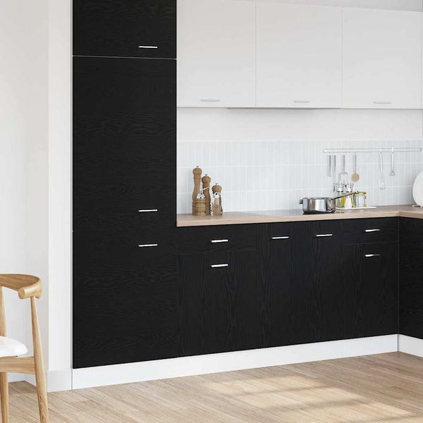vidaXL Hängeschrank mit Regal Schwarz Eichen-Optik 50 x 46 x 81,5 cm 863257