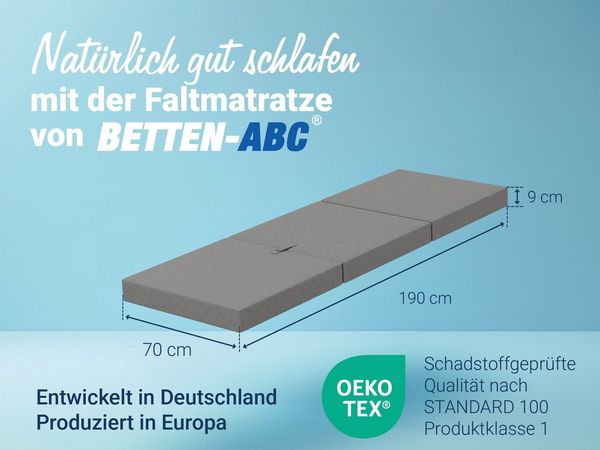 Klappmatratze Samba Faltmatratze, Sun Garden, 9 cm hoch