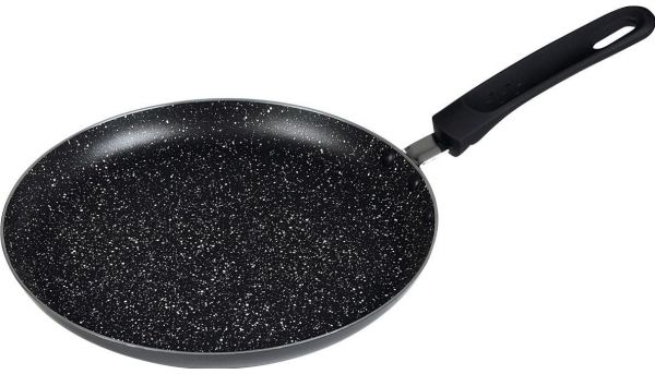 Kinghoff Crepe-Pfanne „Kinghoff“ 28 cm Aluminium schwarzer Marmor