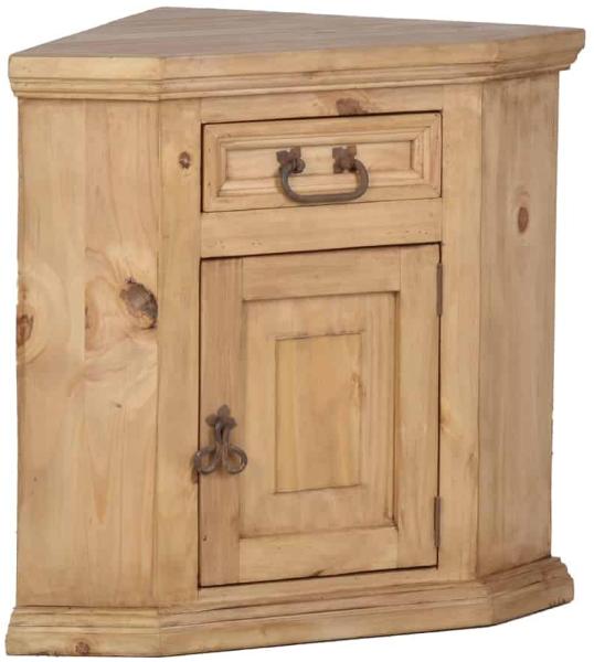 MiaMöbel Mexico Eckschränkchen Massivholz Pinie Landhaus Mexiko Möbel Mexikanisch