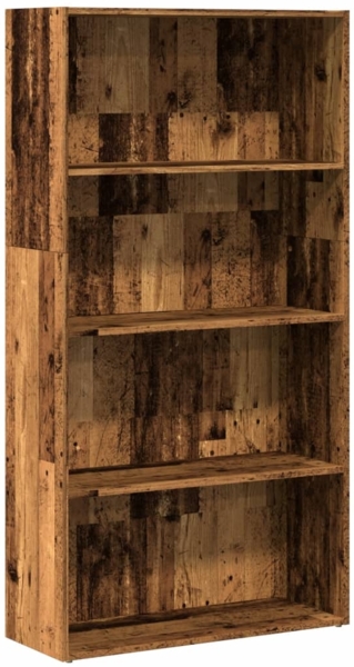 vidaXL Bücherregal Altholz-Optik 80x30x152 cm Holzwerkstoff 857947