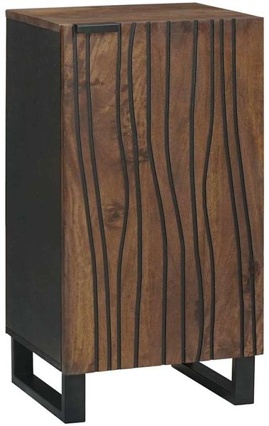 vidaXL Sideboard Braun 40 x 33 x 75 cm massives Mangoholz 4018032