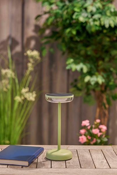 Northpoint LED Außen-Tischleuchte Tischlampe mit Akku stufenlos dimmbar USB-C wetterfest