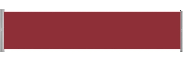 vidaXL Seitenmarkise Ausziehbar 140x600 cm Rot 313372