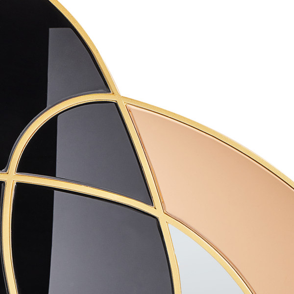 Wandspiegel TAILLY 99 cm 89 cm Schwarz Bild 5