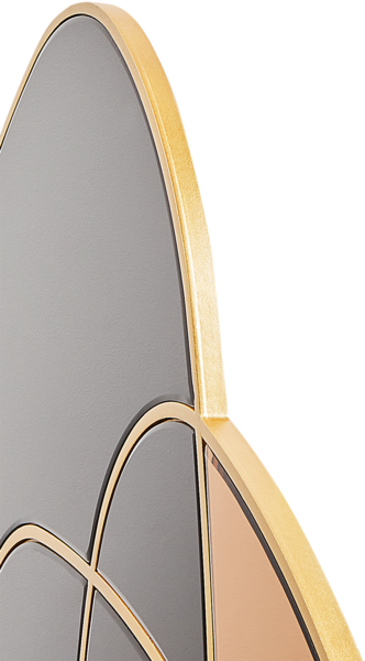 Wandspiegel TAILLY 99 cm 89 cm Schwarz Bild 6