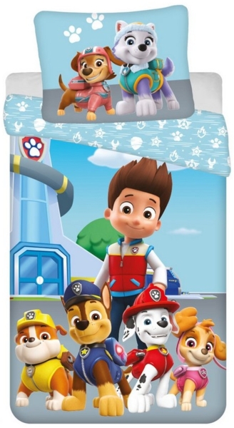 Paw Patrol Design Kuschelige Bettwäsche Baumwolle, 140x200 cm & 70x90 cm