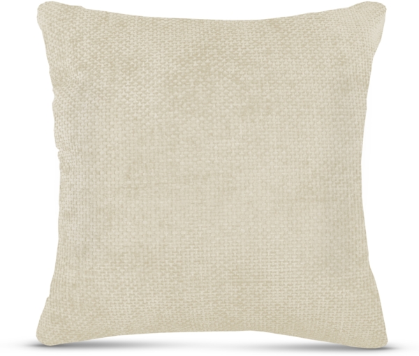 Bestlivings Kissenhülle Chenille Cross 60 cm x 60 cm 4 Farben, weicher Kissenbezug mit Reißverschluss, schlichter Bezug für Wohn- oder Schlafzimmer Offwhite