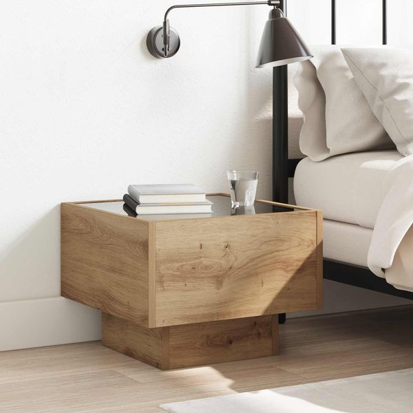 vidaXL Couchtisch Artisan-Eiche 40 x 40 x 30 cm Holzwerkstoff 3394555