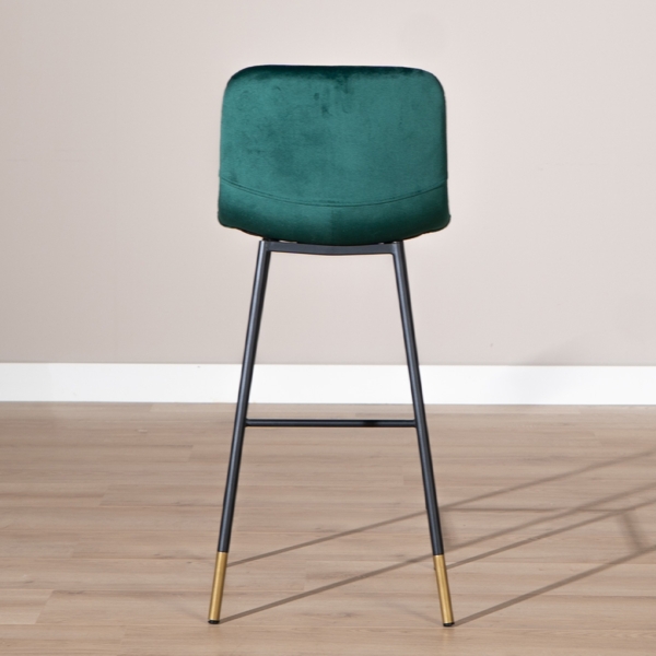Bronx71 Barhocker Samt Mikky 65 - 78 cm grün - 2er Set Bild 5