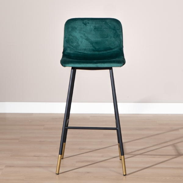Bronx71 Barhocker Samt Mikky 65 - 78 cm grün - 2er Set Bild 3