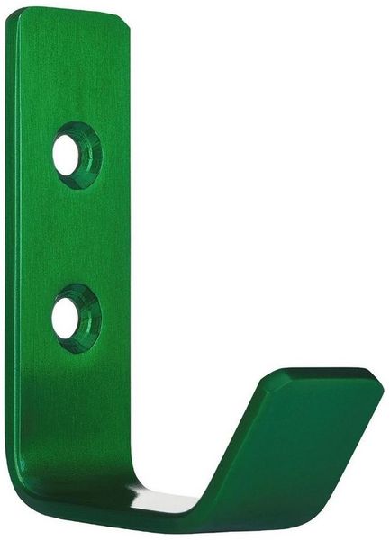 SO-TECH® Kleiderhaken Wandhaken, aus Edelstahl, 60 x 20 x 45 mm, (1-St), kleiner Jackenhaken mit abgerundeten Kanten grün