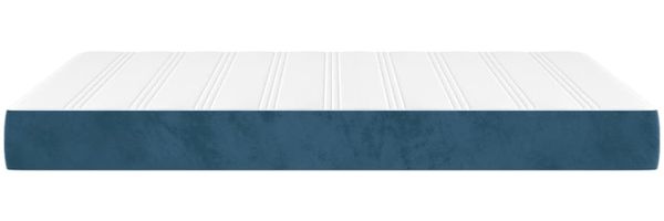 vidaXL Taschenfederkernmatratze Mittel Dunkelblau 140x210x20 cm Samt 4016586 Bild 4