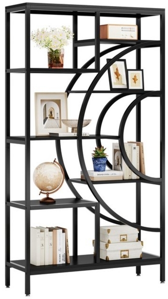 Tribesigns Bücherregal Raumteiler, Standregal mit 8 Ebenen, 178 x 100 x 30 cm Bild 4