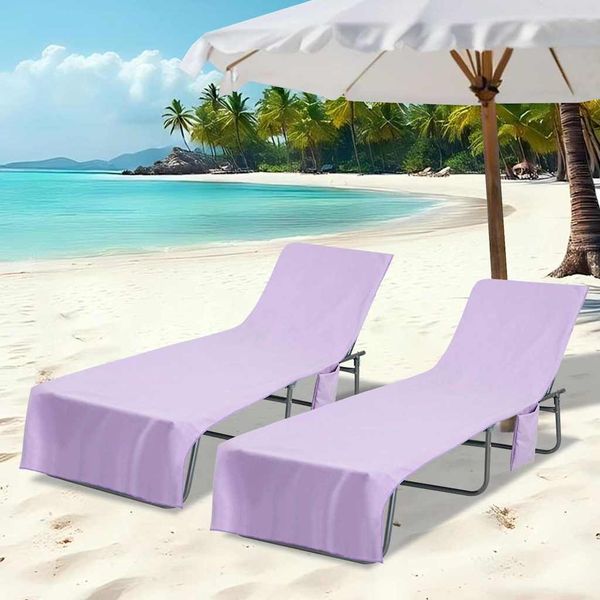 vidaXL Sonnenliege-Tücher 2 pcs Lila 210 x 75 cm 42011518