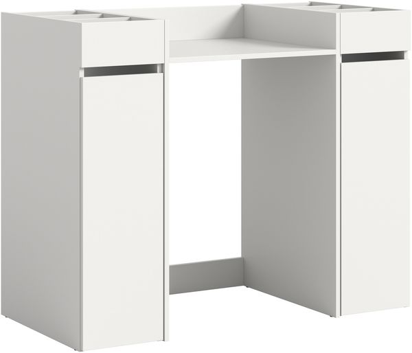 Waschmaschinenumbauschrank >Free< in Weiß - 124x101x60cm (BxHxT)