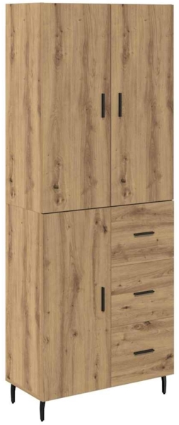 vidaXL Highboard mit Schubladen 2 pcs Artisan-Eiche Holzwerkstoff 3415997