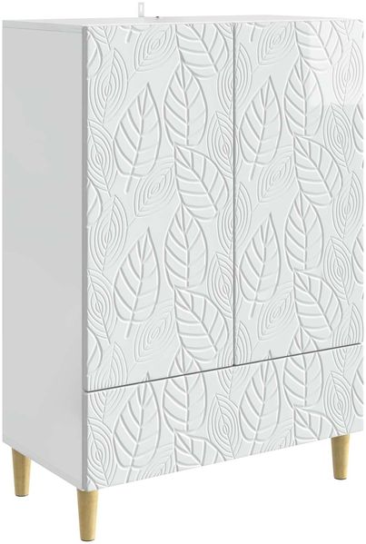 vidaXL Sideboard Hochglanz Weiß 66 x 34,5 x 95 cm Holzwerkstoff 895129