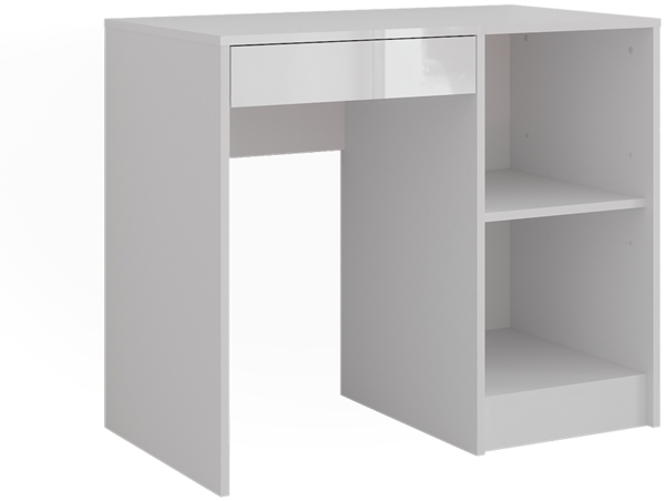 Schminktisch Sherry Weiß/Weiß Hochglanz 89.8 cm 4 Teile Vicco