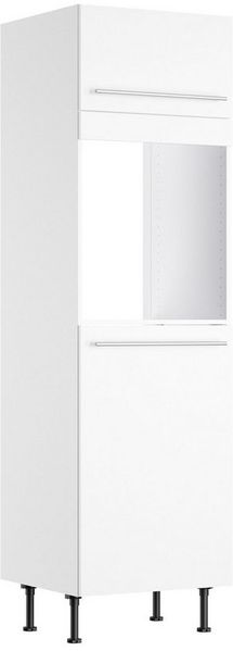KOCHSTATION Backofen/Kühlumbauschrank KS-Bern2 B 60 cm, H 211,8 cm, 1 Klappe, 1 Tür (H 89,2 cm), 1 feste Blende
