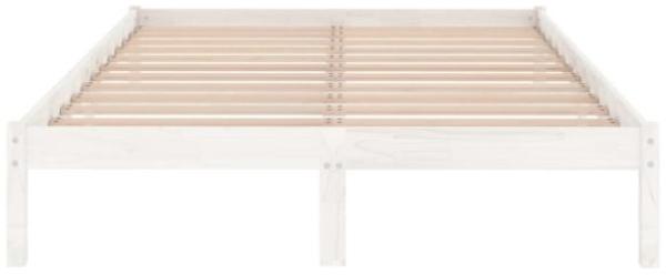 vidaXL Massivholzbett Weiß 120x190 cm 809988 Bild 4