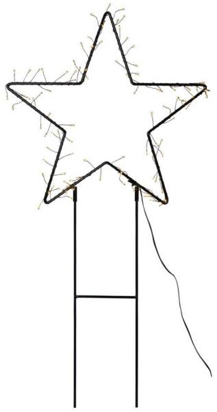 MARELIDA LED-Stern für außen LED Gartenstecker Stern Leuchtstern Lichterstern 80cm Weihnachtsdeko, LED Classic, warmweiß (2100K bis 3000K)