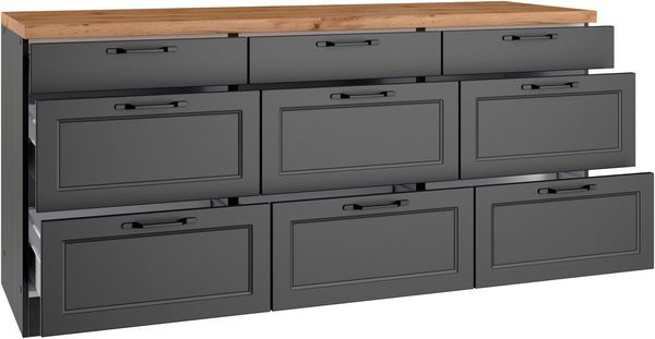 KOCHSTATION Unterschrank KS-Lana Breite 180 cm