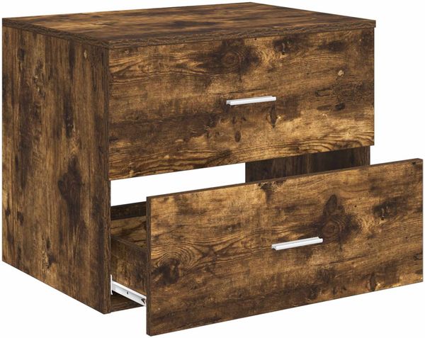 vidaXL Wandaufbewahrung Badezimmer Geräucherte Eiche 890330 Bild 3